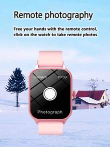 2.01" HD Touchscreen Smart Watch With Calling & Messaging Functions, Wireless Connectivity, Silicone Strap, Fashionable Square Design, Compatible With Android System - Multicolor - View 8