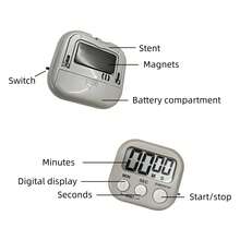 1pc Creative Large Screen Timer, Multi-Function Digital Kitchen Countdown Stopwatch For Baking