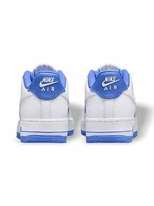 Nike Air Force 1 Low '白蓝 Beyond Gum'（GS） - 白色/藍色 - 查看 4
