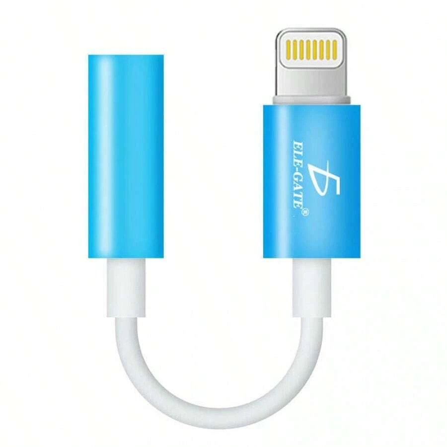 Adaptador de cable para teléfono IOS Lightning a auriculares de 3.5 mm - Blanco - Ver 1