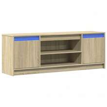vidaXL TV-Schrank Mit LED-Beleuchtung Sonoma-Eiche 139,5x34x50 Cm