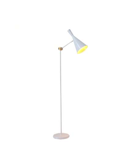 Alpinaluz Wit Industrial Vloer Lamp, Aluminum Shade Goud Honeycomb Interior, E27 Living Room