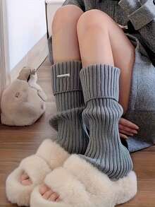 Women's Over-The-Knee Fleece Stockings, Soft And Warm, Hand Washable, Suitable For Both Casual And Formal Occasions, A Stylish Winter Outfit, And An Ideal Choice For Cold Weather. - Multicolor - View 3