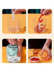 [Picador De Verduras]Glam Cordless Food Processor - Rechargeable Mini Blender For Ginger, Nuts & Purees