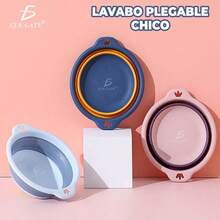 Batea de lavado de verduras y canasta de frutas de plástico plegable. Tamaño: M - Blanco - Ver 2