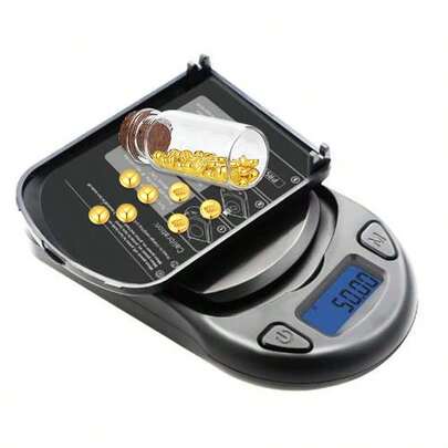 Jewelry Scale Digital Pocket Scale 200g With 0.01g Precision And 1000gx0.1g Gram Scale, Portable Weighing Platform, Mini Scale For Gold,  Coins, Gems