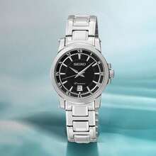 Seiko PREMIER SXDF43J1 女士石英腕表 不锈钢表带 SXDF43J1 - 黑色 - 查看 3