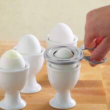 5pcs Stainless Boiled Egg Topper Shell Top Cutter Knocker Opener Kitchen Sliver Tool - Silver - View 7