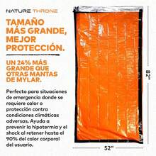 Kit de Supervivencia Manta Térmica Mylar y Saco de Dormir de Emergencia, Poncho de Lluvia, Compacto y Portátil para Acampada, Senderismo, Montañismo - Unisex - 1 - Ver 4