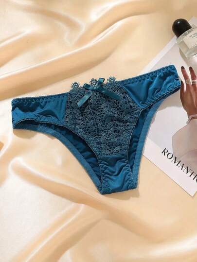 Verleidelijke Kanten Panties, Bow Com Tafel Low Waist Lingerie Set view 3