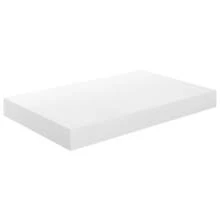 vidaXL Mensola sospesa bianco lucido 40x23x3,8 cm MDF