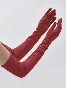 1 Pair Women's 21-Inch Long Opera Gloves, Fashion Elbow Length Gloves For Performance - Multicolor - View 17