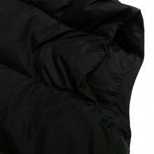 Puma 冬季保暖纽扣背心，男士保暖棉质无袖休闲外套 - 黑色 - 查看 8