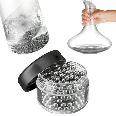 200/400/800 piezas Bolas de limpieza de acero inoxidable para vasos de vidrio, botellas, cachimbas, botellas de vino, herramienta de limpieza, accesorios para fumar (200 piezas/caja)