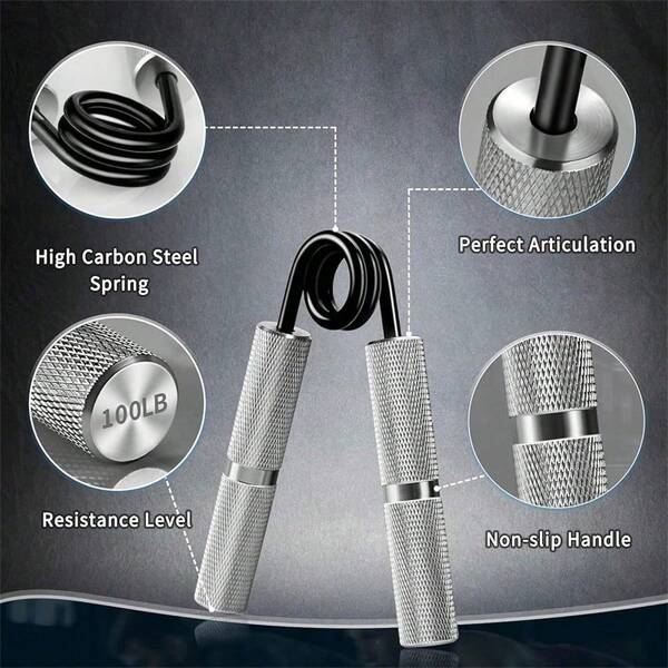 1pc Hand Grip Strengthener, Forearm Strength Trainer, Metal Hand Exerciser, Non-Slip Wrist Exerciser, Fitness Equipment For Men And Women