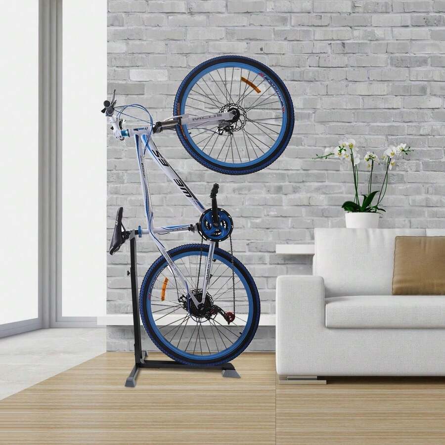 Soporte para Bicicletas, Portabicicletas Vertical Fijo y Ajustable en Altura, Ahorro de Espacio, Se Adapta a Cualquier Bicicleta, Fácil de Instalar para Almacenamiento deBicicletas en Interiores - 1 - Ver 1
