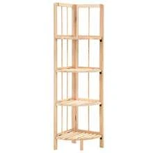 vidaXL Eckregal Zedernholz 27x27x110 Cm - Beige - Visualizzare 1