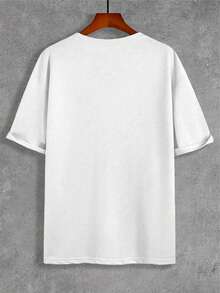 Camiseta 100% algodón para hombre con un estampado único de calavera. Camiseta informal y cómoda de manga corta con cuello redondo. Perfecta para primavera y verano, ideal para cualquier ocasión. Color liso, informal y para uso diario. Camiseta ligera y transpirable de manga corta para verano (Tallas S, M, L, XL, XXL y XXXL). - Blanco - Ver 3
