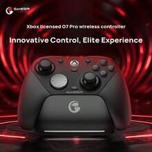 GAMESIR Controlador de juegos G7 Pro, gatillo dual, asignación de movimiento para PC, frecuencia de informe de 1000Hz, conexión de triple modo, compatible con ajuste de parámetros de software, equipado con base de carga de inicio/parada inteligente, compatible con Xbox/PC/Steam/Android - Negro - Negro - Ver 1