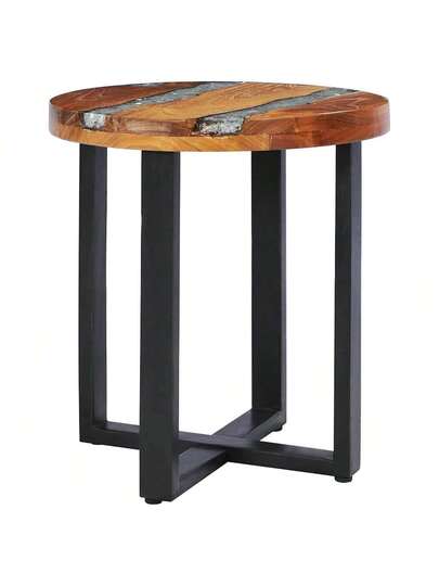 VidaXL Coffee Tafel 40x45 Cm Solid Teak Polyresin view 10