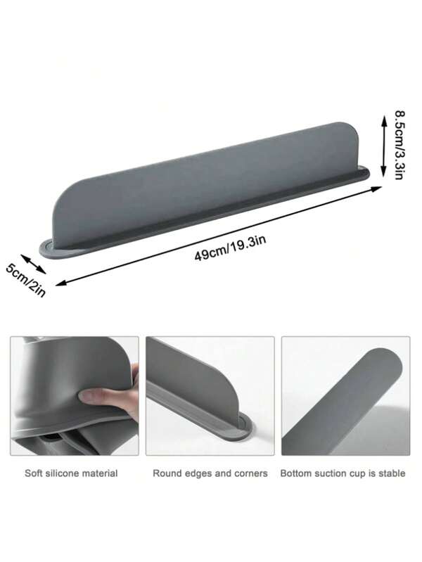 Silicone Sink Baffle Splash Guard With Suction Cup Kitchen Sink Splash Guard And Drip Catcher Tray Handle Drip Tray Splash-Proof Kitchen Sink Mat Drip Tray Soap Holder Cup Organizer Faucet Splash Cover Water Barrier Countertop Protector Protection Mat For Kitchen Bathroom Bedroom Home Organization Kitchen Accessory Home Decor Bathroom Accessories Kitchen Essentials