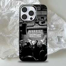 Funda para teléfono Morgan Warren Singer para 17, 16, 15, 14, 13, 12, 11, Pro, Max, Plus, Mini, a prueba de caídas, negra mate, parachoques duro - z8 - Ver 7