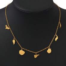 قلادة واحدة لجزر الكناري في إسبانيا: إل هييرو، لا بالما، لا جوميرا، تينيريفي، جران كناريا، فويرتيفنتورا، لانزاروتي للنساء - متعدد الألوان - مشاهدة 7