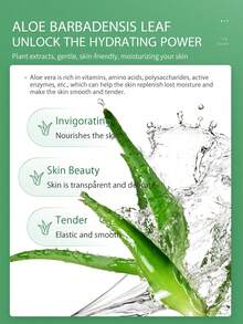 10 piezas Mascarilla facial hidratante de Aloe Vera - Ilumina la piel, reduce las marcas de acné, calma y hidrata, refina los poros, minimiza las líneas finas, apta para todo tipo de pieles