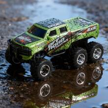 Mini 6Wheel RC Car, 1:64 Scale Model Mini RC Off-Road Truck With Trailer, Pickup Truck, Kids' Toy Car, 2.4GHz RC & App Compatible, Rechargeable Alloy Chassis Mini RC Car With Lights, Adjustable Speed/Steering, Toy Car For Boys And Girls, Stocking Stuffer Gift,Birthday Gift - Multicolor - View 12