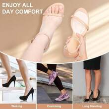 Ball Of Foot Cushions, Metatarsal Pads Women, High Heels Non - Slip Comfort Pads, Shoe Support Metatarsalgia Mortons Neuroma 2 Pairs, - 4雙-米色 - 查看 6