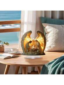 2D Flat, 1pc 0.3 Thickness Elegant Acrylic Christian-Themed Desk Decor With Base - Classic Style Display Sign For Home & Office, Perfect Gift Idea1PC Home Decor Christmas Decorations Room D