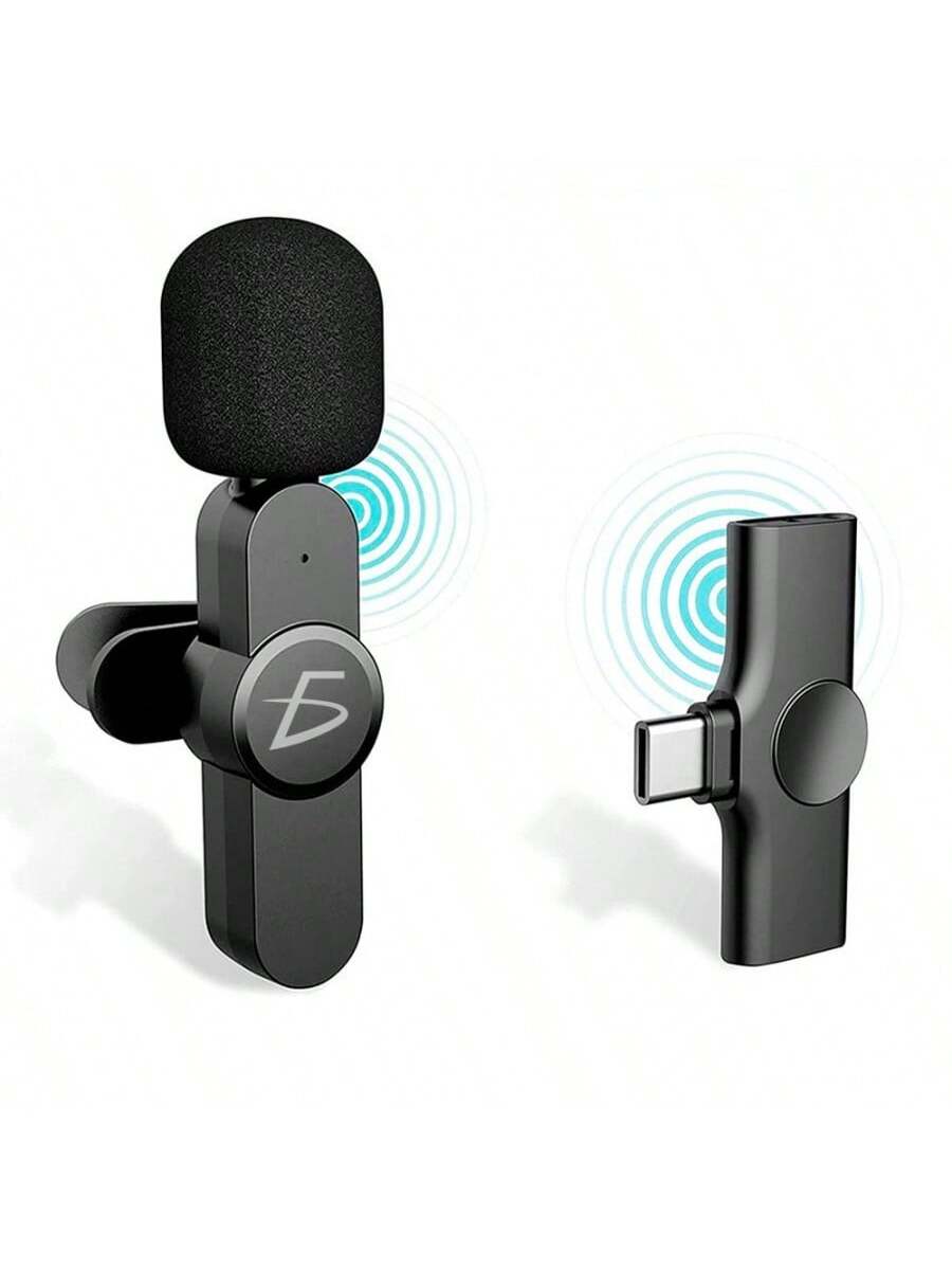 Micrófono lavalier inalámbrico para teléfono celular Android