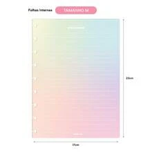 Iscool Disc Notebook Refill Lined Color Candy 100 Sheets 90g Medium - Rainbow - View 2