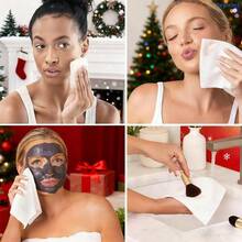 40 Count Premium Box Facial Tissues, Extra Large Disposable Face For Face Cleaning, Care, Home Skincare, Christmas & Party Gifts, 10.24"X11.81"