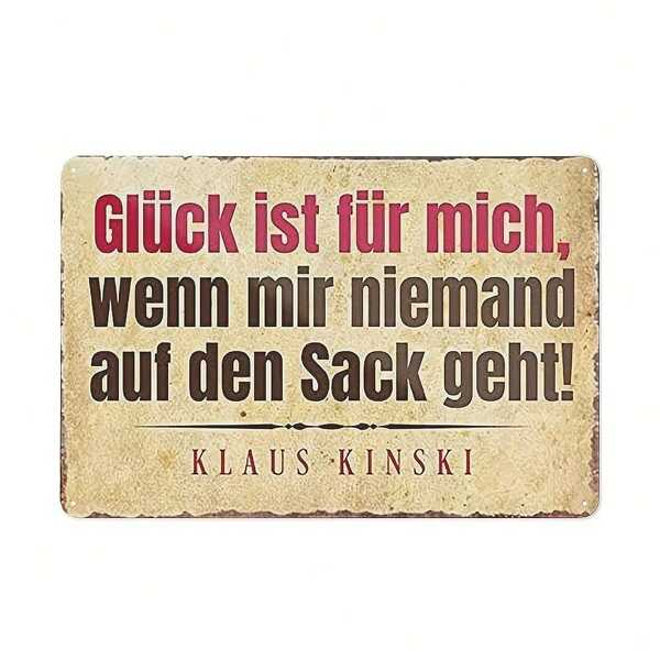 1pc Sign Decorative Signs Funny Saying "Happiness" Is For Me, When I'm Not Going To The Sack! Humour House Entrance Door Funny Gift For Birthday Or Christmas 12 X 8 Inch/ 30 X 20cm