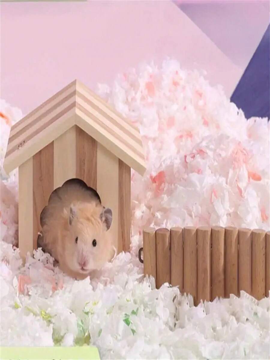 1 bolsa de Relleno de papel Cricetin - Un relleno de jaula suave y cómodo con funciones de aislamiento y anidación, una textura esponjosa y propiedades de absorción de olores y agua, adecuado para mascotas pequeñas como hámsters, conejos y conejos de pelo largo. - Multicolor - Ver 1