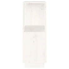 vidaXL Bücherregal/Raumteiler Weiß 51x25x70 cm Massivholz Kiefer