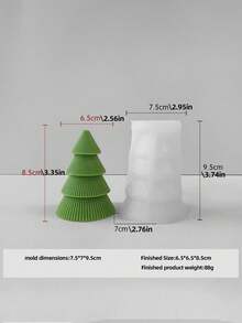 Christmas Tree Scented Candle Silicone Mold - DIY Handmade Craft, Easy Release & Clean, Festive Decorations, Christmas Decor, Christmas Decorations, Christmas Gifts