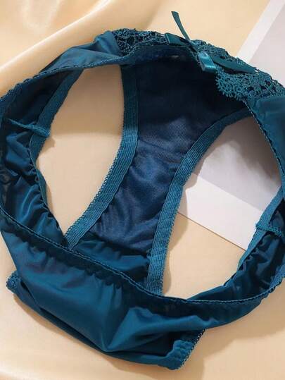 Verleidelijke Kanten Panties, Bow Com Tafel Low Waist Lingerie Set view 8