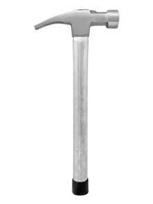 Martillo Tubular Uña Curva 16 Oz Acero Construcción Carpintería Extractor Clavos Fumetax SW-19990 - Plateado - Ver 1