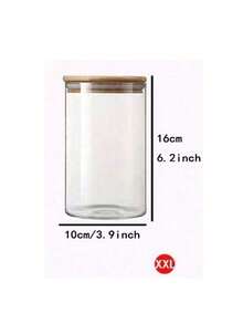950ml/32oz 玻璃罐配竹盖 - 厨房/食品储藏室密封食品储存容器套装，适用于面食、面粉、谷物、糖、咖啡豆、茶叶 - 彩色 - 查看 13