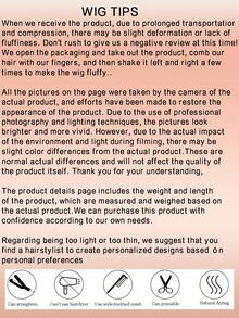 7片/套 18-32英寸 直发黑色夹式接发片，女士全头合成接发片