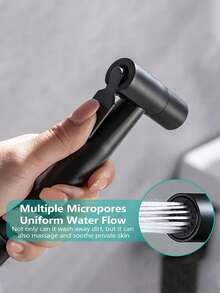 6pcs/Set Modern 2-In-1 Multi-Functional Toilet Sprayer, Wall-Mounted High Pressure Toilet Bidet Spray Set With Dual Control, 3-Way Valve, Retractable Hose And Bracket, Suitable For Bathroom, Toilet, Shower, Kitchen, Ideal Gift - Multicolor - View 8