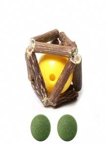 3pcs - Engaging Interactive Pet Enhanced Catnip, Bell Ball, Cool Pal Cat Toys, Wooden Sky Liao Catnip Linglong Ball Bell Ball Cat Toys, Self Fun Teasing Cat Sticks, Grinding Teeth Sticks, Cat Toy Supplies, Set Of 3 Pieces