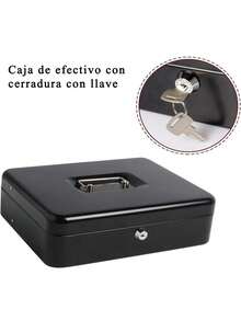 Key And Lock , Cash Register With 4 Bill Trays And 5 Coin Compartments,  For Storing Cash - 黑色 - 查看 5