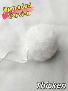 Sensual Bunny Tail, Cute Cosplay Costume Accessories, Gothic Lolita Bunny Tail Plush Ball Decoration, Holiday Party Costume Props, Easter Outfits, Valentine's Day Atmosphere Props, Halloween Accessories, Perfect Holiday Gift