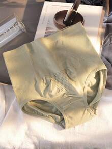 Set 3 bragas Ropa Interior de cintura alta tipo faja sin costuras cruzadas, Mayoreo talla grande para mujer, levantamiento de glúteos, modelado corporal, ajuste de cintura, levantamiento de cadera, Tela antibacteriano MAYOREO - Multicolor - Ver 8