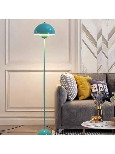 Alpinaluz Nordic Vloer Lamp Turquoise Inspiration "Flowerpot" Parabolic Base E27 Socket Living Room Dining Bedroom view 8