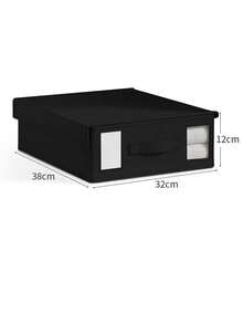 1 pezzo Set di 4 pezzi di lenzuola in tessuto non tessuto con scatola di stoccaggio con coperchio, scatola di organizzazione per armadio, cassetti. Scatola di stoccaggio per armadio, necessità quotidiane e domestiche, scatole di stoccaggio e organizzazione, pratico e conveniente