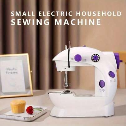 Lightweight Luxury Multifunctional Household Sewing Machine, Electric Mini Sewing Machine, Household Small Electric Multifunctional Heavy-Duty Sewing Machine, Mini Electric Portable Desktop Heavy-Duty Sewing Machine, Suitable For Various Handwork Needs, Ideal For Household Clothing Repair And DIY Projects, Multiple Thread Options, Perfect Choice For Household Creative Sewing